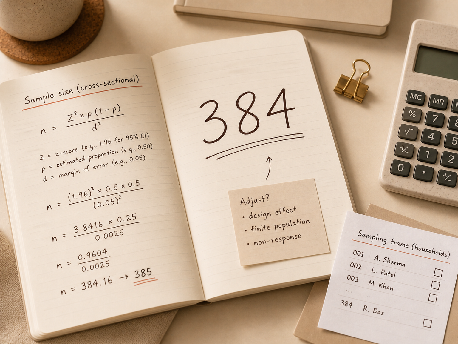 How to Calculate Sample Size for a Cross-Sectional Study