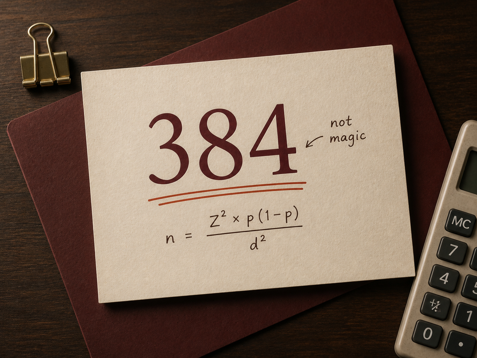 Cochran's Sample Size Formula: Why Everyone Keeps Getting 384