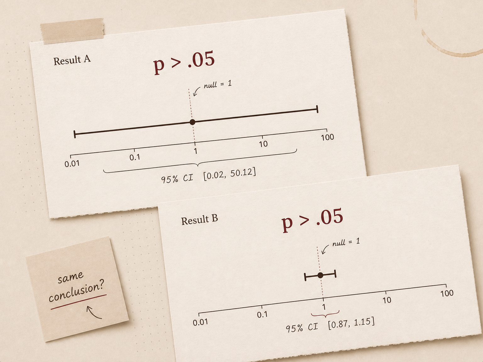 P > 0.05: Does It Mean There Is No Effect?